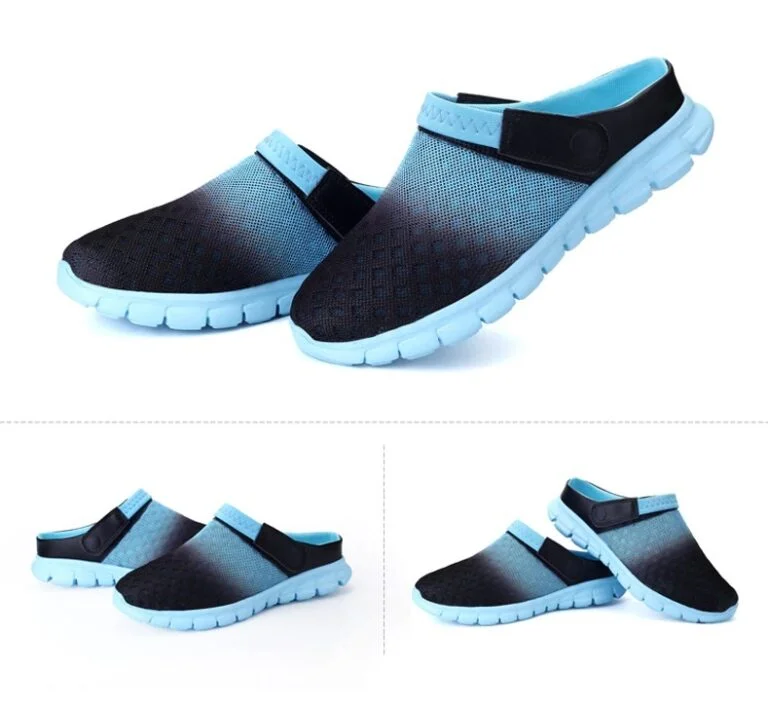 Water Shoes Unisex (Mesh Pull-on) Blue 01