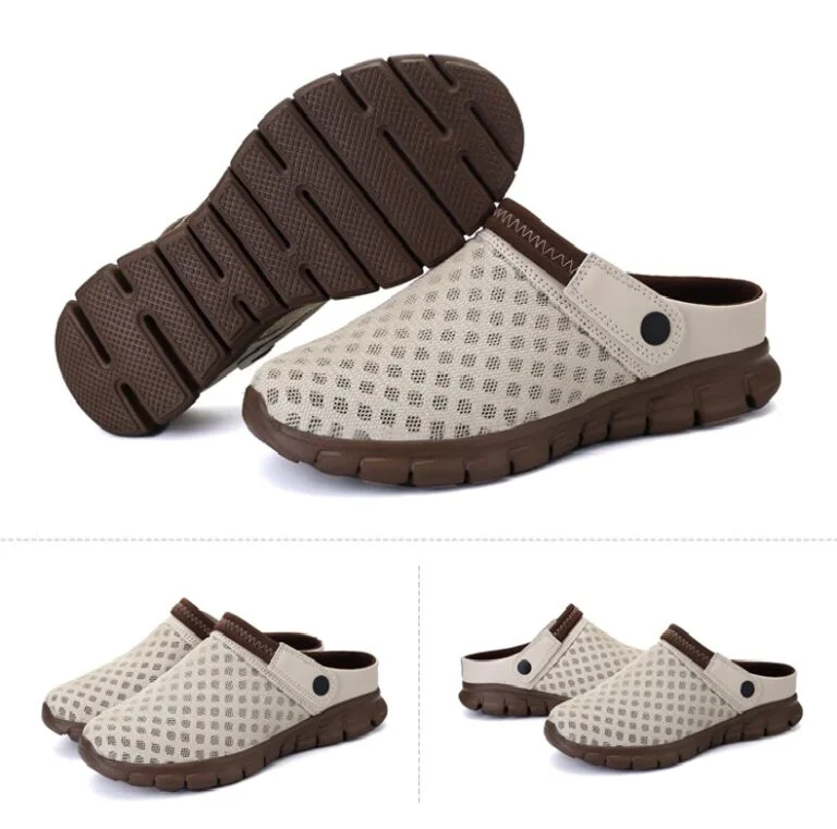 Water Shoes Unisex (Mesh Pull-on) Brown 02