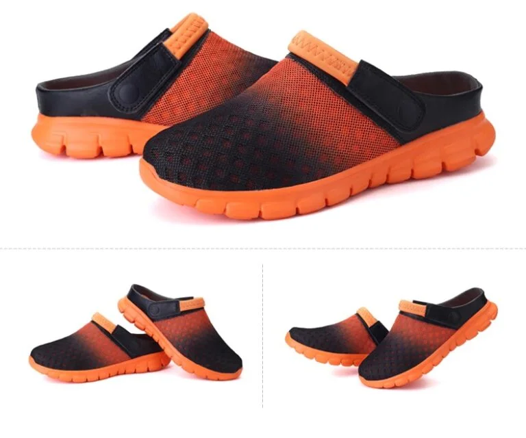 Water Shoes Unisex (Mesh Pull-on) Orange 01