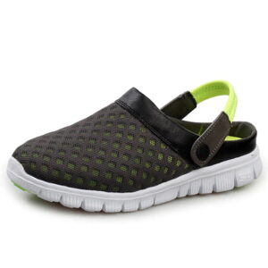 Water Shoes Unisex (Mesh Slip-on) Grey Green 01