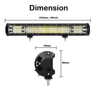 20 inch Philips LED Light Bar_dimensions