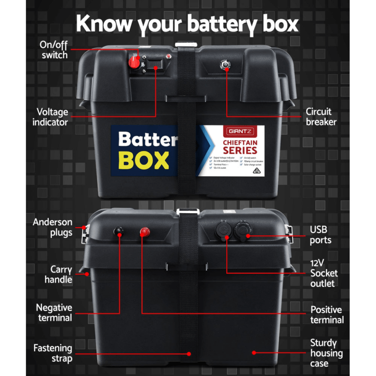 12v Deep Cycle Battery Box features