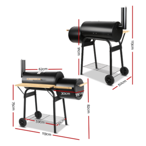 Offset BBQ Smoker dimensions