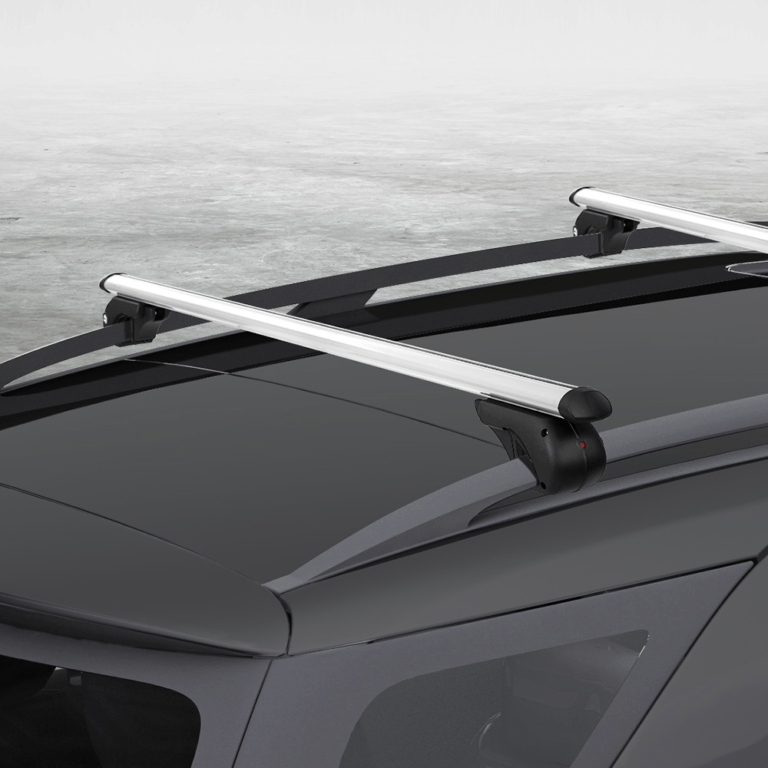 Universal Car Roof Rack 1200mm SILVER installed