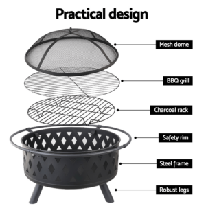 32" Fire Pit Grill