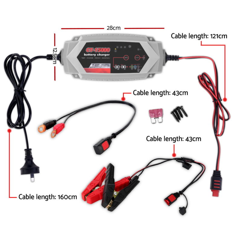Smart Battery Charger 15A-dimensions