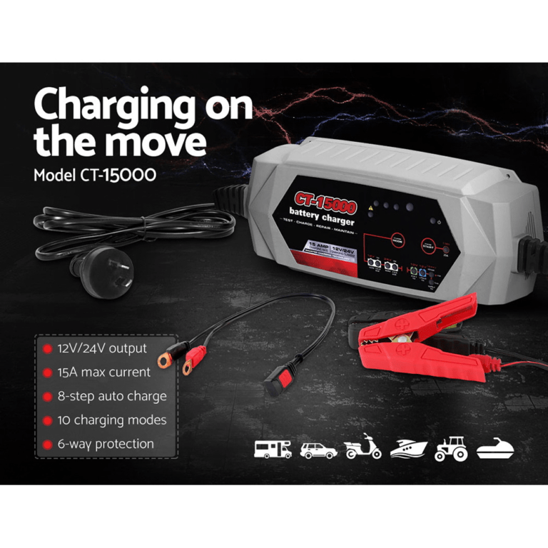 Smart Battery Charger 15A-info