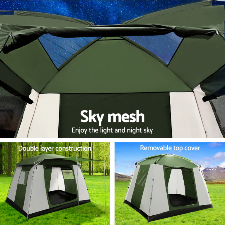 6 Person Instant Up Tent features