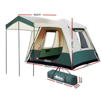 4 Person Instant Dome Tent dimensions