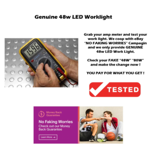 LED Work Lights - 48w Cree test