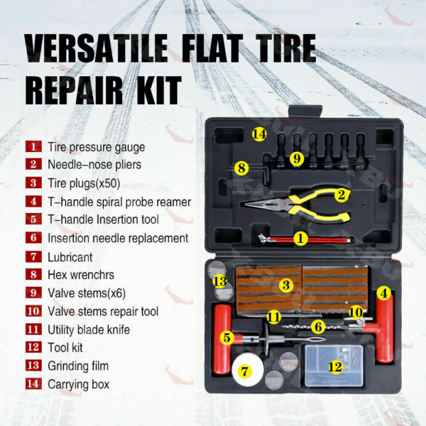 Emergency Tubeless Tyre Repair Kit