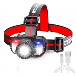 Rechargeable LED Headlamp with Sensor