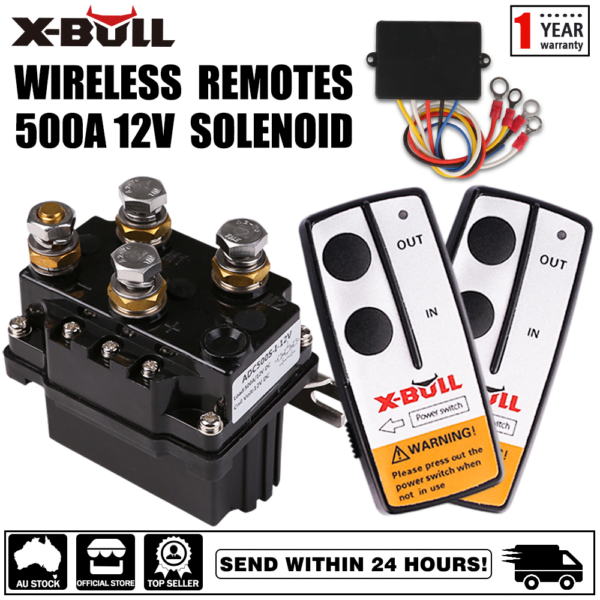 12V Winch Solenoid with Remotes kit