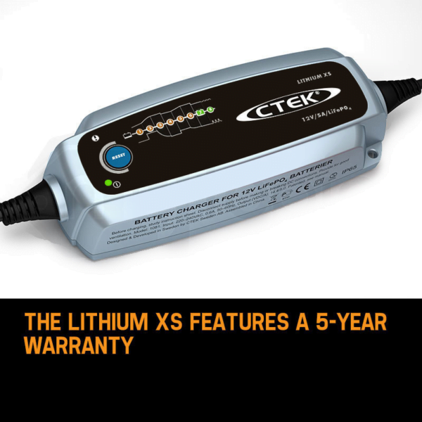CTEK Lithium XS Battery Charger 5 year warranty