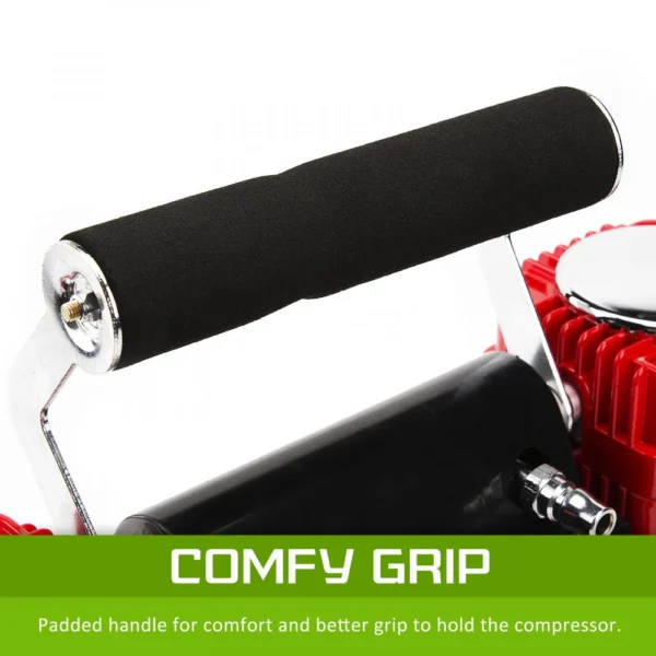 Heavy Duty 12v Portable Air Compressor comfy grip