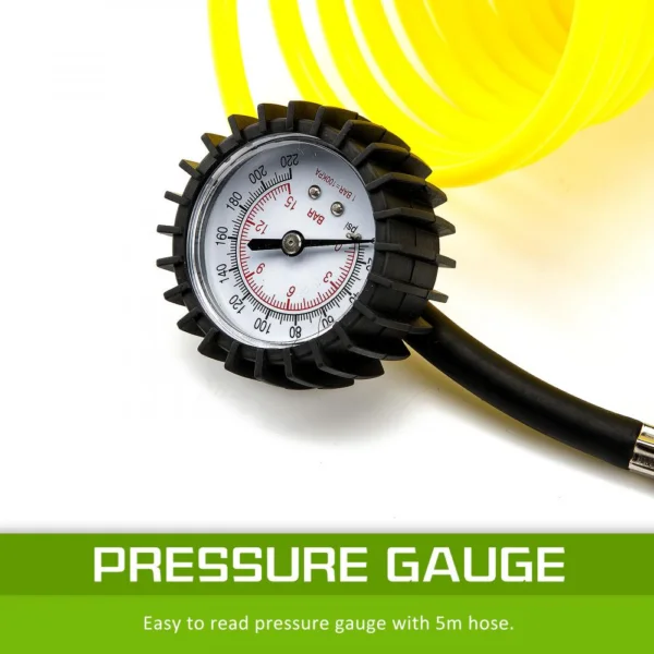 Heavy Duty 12v Portable Air Compressor pressure gauge