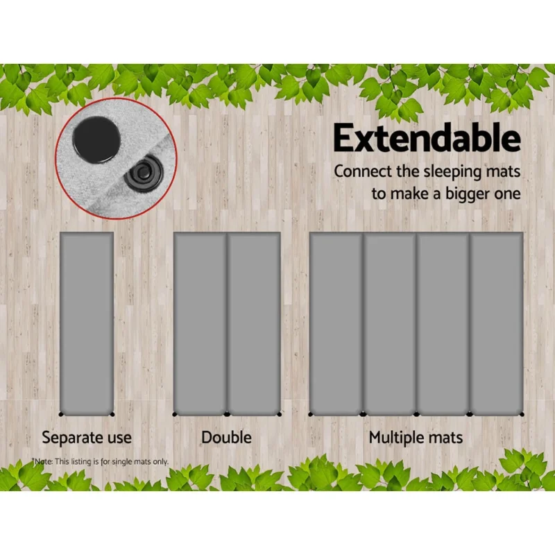 Self Inflatable Single Mattress extendable