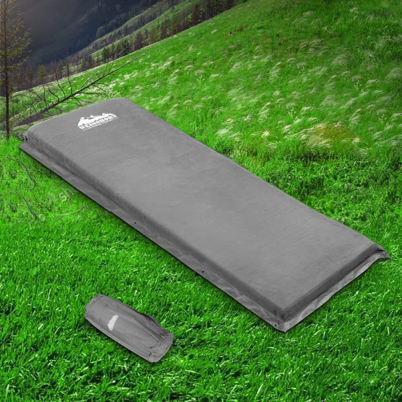 Self Inflatable Single Mattress Grey Main