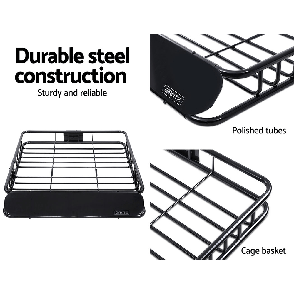 Universal Roof Rack Basket 112cm construction