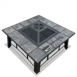 Tile Fire Pit top view