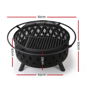 32" Outdoor Fire Pit Grill