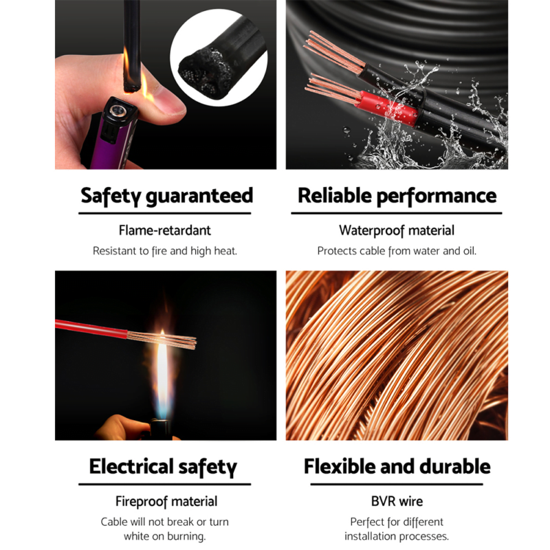 Electrical Cable Twin Core 2.5mm 100m features 2