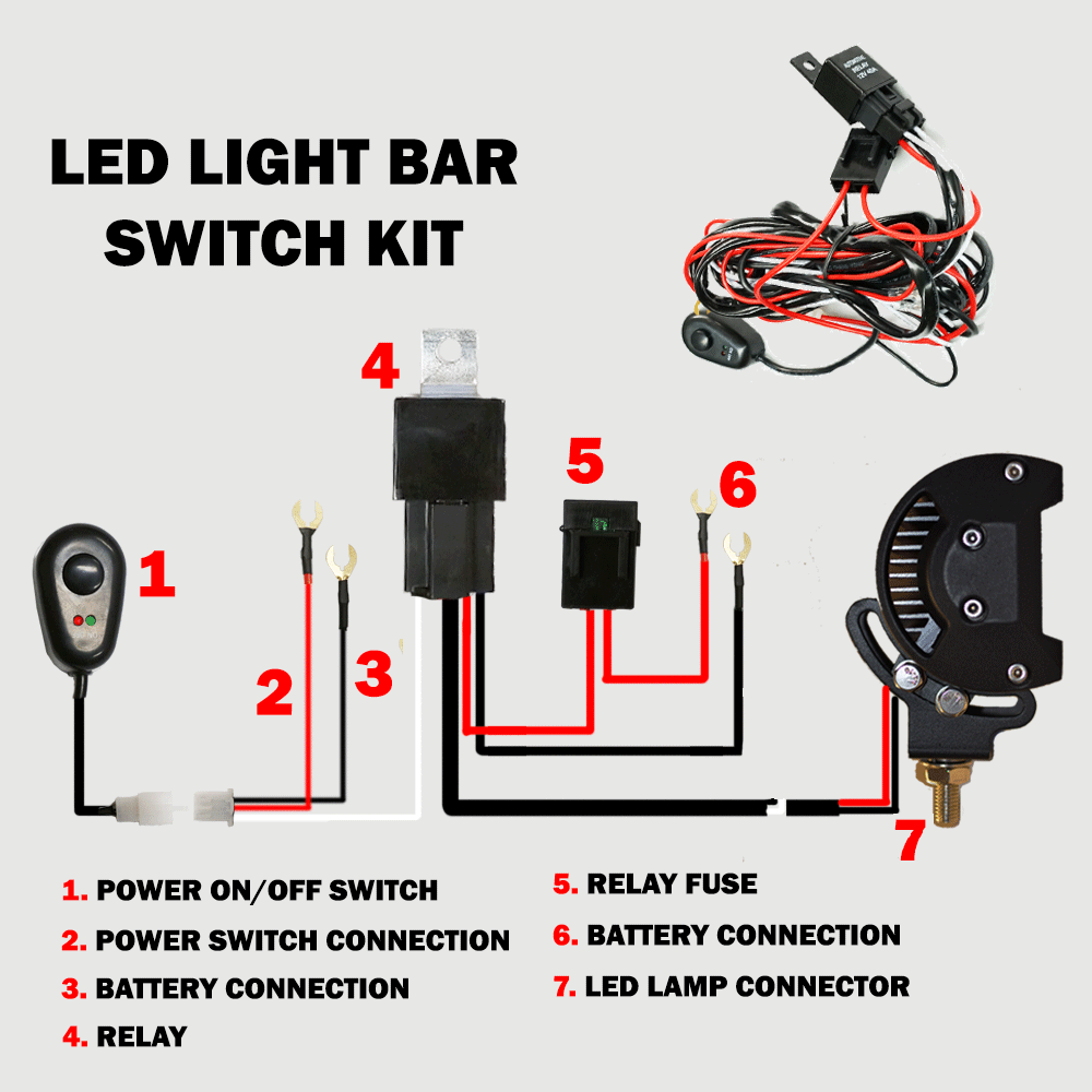 Universal Driving light Wiring Loom kit