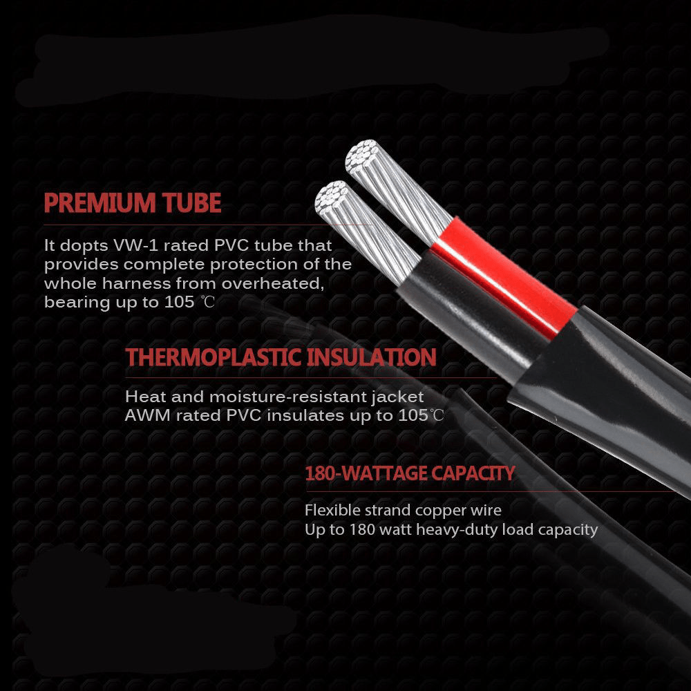 Universal Driving light Wiring Loom cable