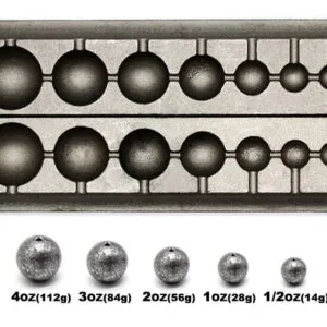 Fishing Sinker Mould - Ball Sinker Combo 02