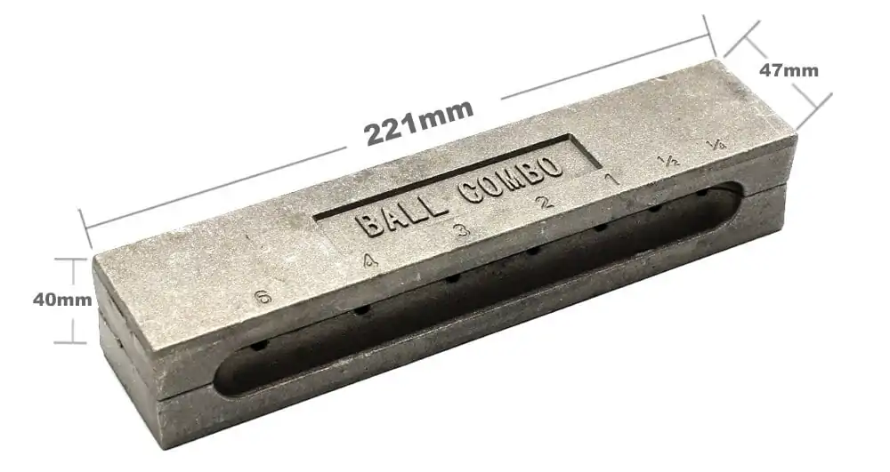 Fishing Sinker Mould - Ball Sinker Combo 05